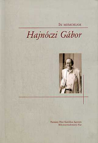 Nuzzo Armando; W. Somogyi Judit - In memoriam Hajnóczi Gábor