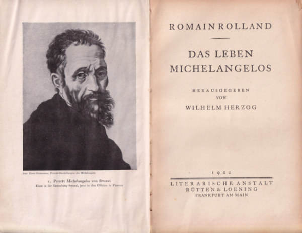 Romain Rolland - Das Leben Michelangelos