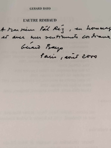Gerard Bayo - L'autre Rimbaud