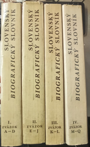 Slovensk biografick slovnk I-IV (Szlovk letrajzi Sztr I-IV)