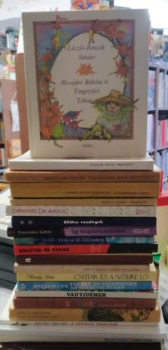 Bálint Ágnes, Tatay Sándor, Eric Knight, Mándy Iván, Móricz Zsigmond Charlotte Brontë - 20 db-os KÖNYVMENTŐ AJÁNLAT, ifjúsági, mese: Lármás vizek+ Zsombor és a rosszcsont Bobó majmocska+ A fogfájós vaddisznó+ Légy jó mindhalálig+ Kalandorok könyve az állatokról+ Vad vidékek+ Társak és ellenségek az állatvilágban+