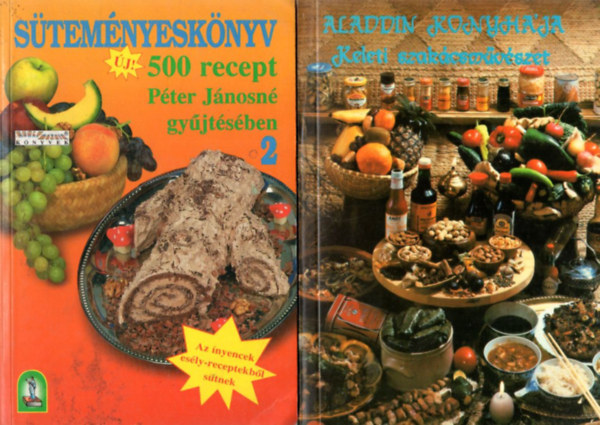 4 db szakcsknyv: Aladdin konyhja + Stemnyesknyv 500 recept Pter Jnosn gyjtsben 2 + Gyorstelek szakcsknyve + Reform Szakcsknyv
