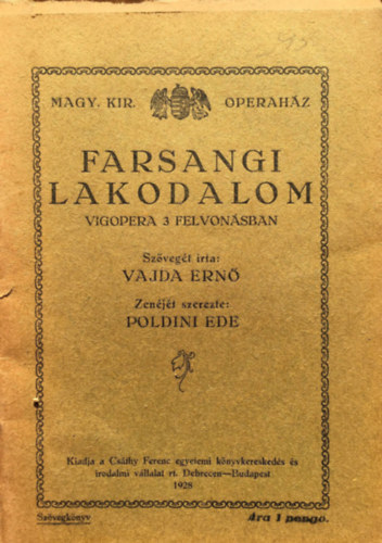 Poldini Ede Ern� Vajda - Farsangi lakodalom