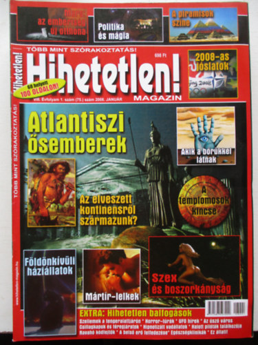 Hihetetlen magazin 2008/1-12. (Teljes vfolyam, lapszmonknt)