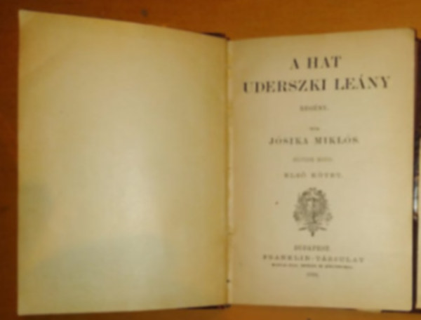 J�sika Mikl�s - A hat uderszki le�ny