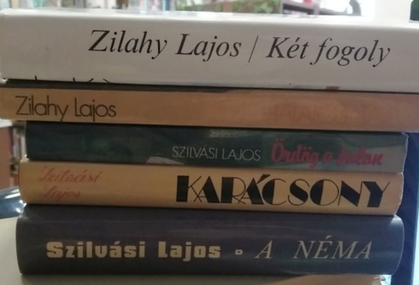 Zilahy Lajos, Szilvási Lajos - 5 db-os KÖNYVMENTŐ AJÁNLAT, magyar próza: A néma+ Karácsony+ Ördög a falon+ Halálos tavasz+ Két fogoly