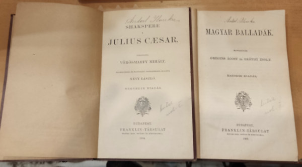 Greguss �gost, Be�thy Zsolt Shakspere - Magyar ballad�k + Julius Caesar (2 k�tet)