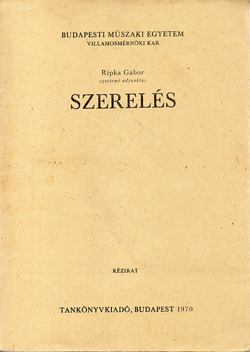 Dr. Ripka Gbor - Szerels