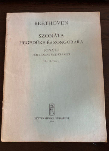 Beethoven szon�ta heged�re �s zongor�ra - OP. 12. No. 1.