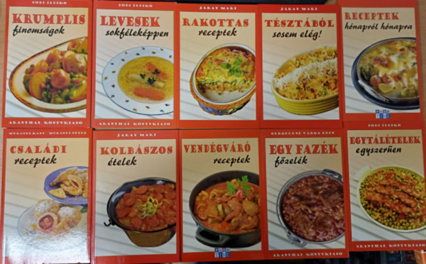 10 db Aranyhal Knyvkiad/Food Time receptknyv