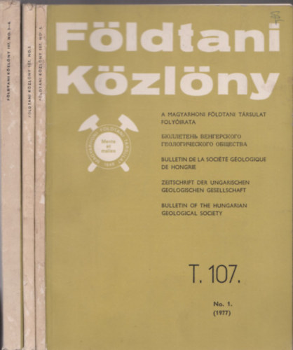F�ldtani K�zl�ny 1977/1-4 (3 k�tetben)