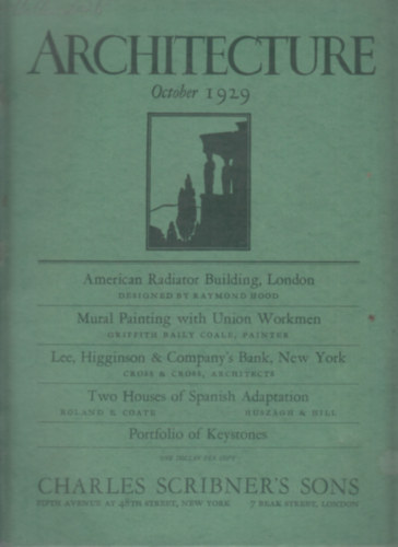 Architecture 1929. October