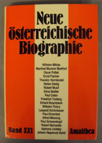 Neue sterreichische Biographie Band XXI