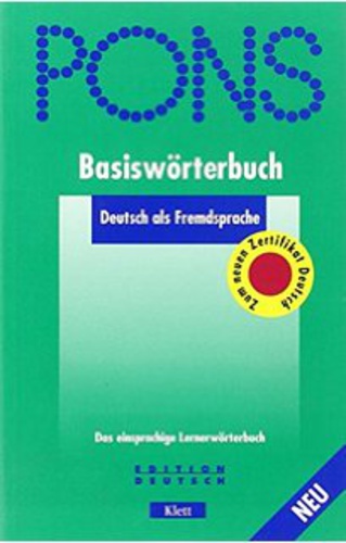 PONS BASISW�RTERBUCH DEUTSCH ALS FREMDSPRACHE