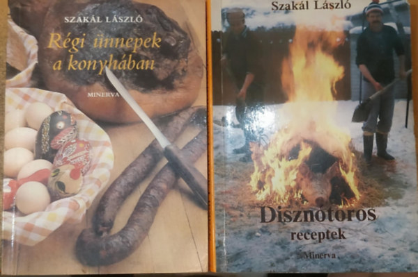 Szakl Lszl - 2 db Szakl Lszl szakcsknyv: Diszntoros receptek + Rgi nnepek a konyhban