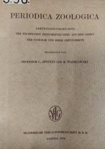 K. Wasikowski C. Apstein - Periodica Zoologica