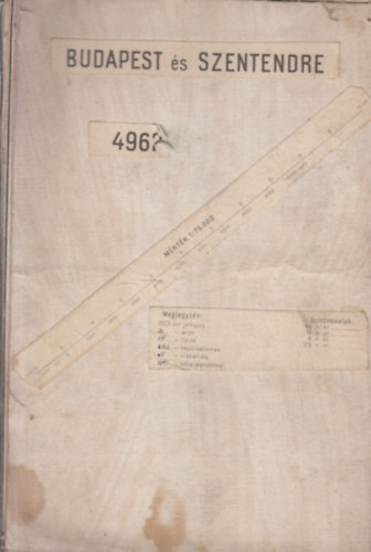 Budapest s Szentendre trkp (4962)- 1:75.000