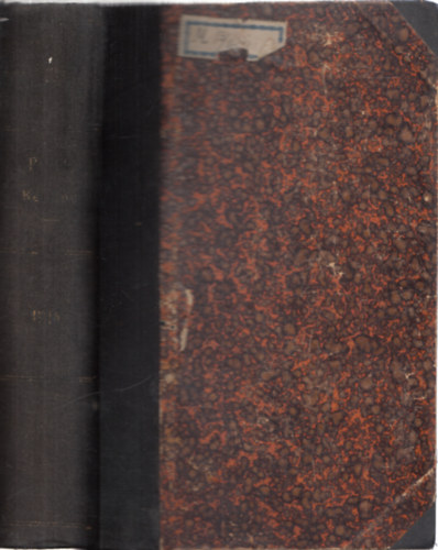 Egyetemes Philologiai K�zl�ny (1914-es teljes �vfolyam) Harmincnyolcadik �vfolyam