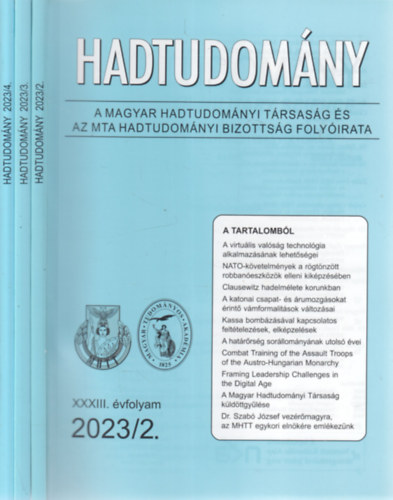 Rojk Annamria - Hadtudomny 2023/2,3,4. szmok (3 db. lapszm)