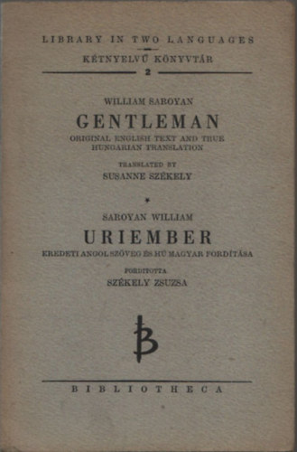 Saroyan William - Gentleman-Uriember