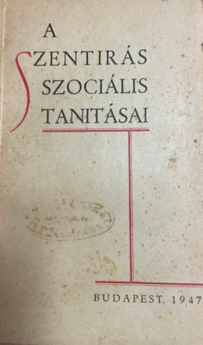 A szentrs szocilis tantsai