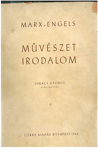 Marx-Engels - Mvszet, irodalom