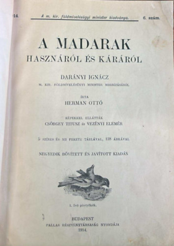 Herman Ott - A madarak hasznrl s krrl