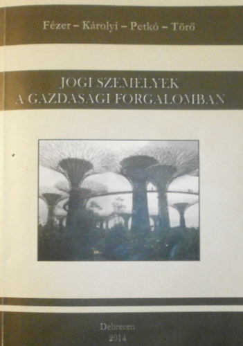 Dr. Fzer Tams - Dr. Krolyi Gza - Dr. Petk Mihly - Dr. Tr Emese - Jogi szemlyek a gazdasgi forgalomban