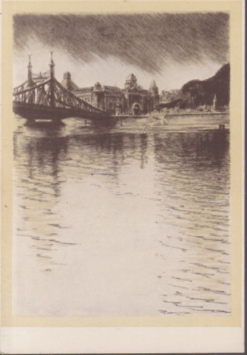 Szent Gell�rt-f�rd� �s sz�lloda a Ferenc J�zsef-h�ddal, Budapest (r�gi k�peslap)