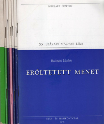 Fazekas Mih�ly, Franz Kafka, Kass�k Lajos, Kr�dy Gyula, Federico Garc�a Lorca, Radn�ti Mikl�s Daniel Defoe - Populart F�zetek (7 db)