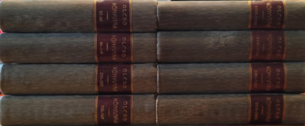 Csokonai Vitéz Mihály, Prosper Merimée, Nagy Ignácz, E. C. Grenville Murray, Fraknói Vilmos, Sand György, Michelet Gyula, Flegler Sándor, Gvadányi József, Turgenjev Iván, Salva Kovács Pál - Olcsó könyvtár sorozat könyvcsomag (8 kötetben 42 mű)