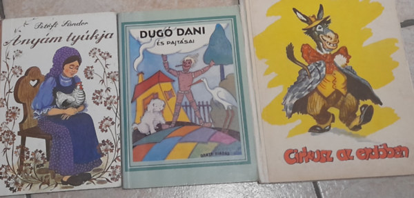 Petfi Sndor Ana Tudoras - 3 meseknyv: Petfi S.: Anym tykja (kemnytbls lapozgat), Dug Dani s pajtsai (Elmesli Z. Tbori Piroska), Ana Tudoras: Cirkusz az erdben