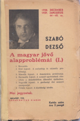 Szab Dezs - A magyar jv alapproblmi I. (Szab Dezs jabb mvei 44-45.)