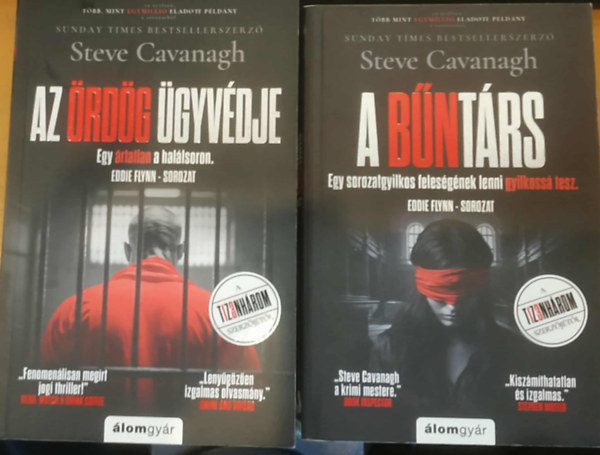 Steve Cavanagh - 2 db Steve Cavanagh, Eddie Flynn-sorozat: Az ördög ügyvédje + A bűntárs