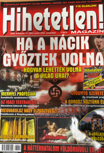 Hihetetlen! magazin XXIII. évfolyam 11. (265.) szám 2023. november