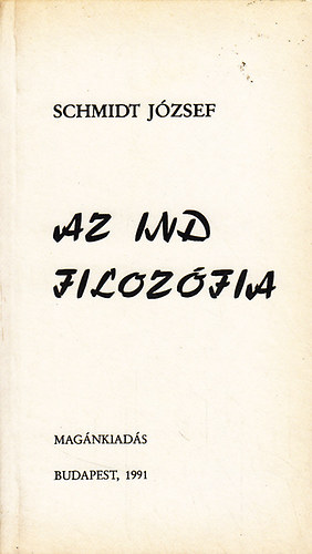 Schmidt József - Az ind filozófia