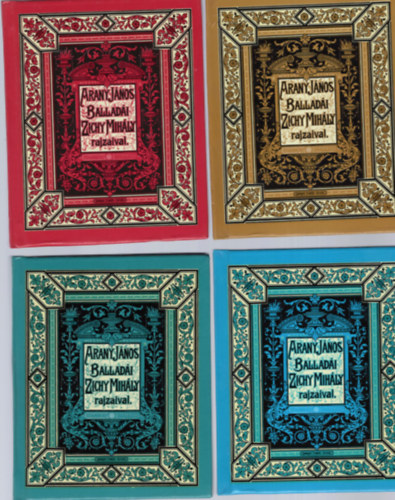 Arany János - Arany János balladái Zichy Mihály rajzaival I-IV. (törpekönyv)