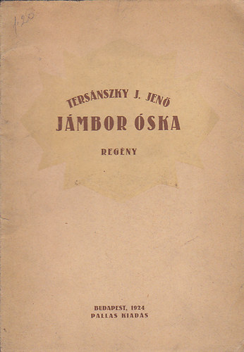 Tersnszky Jzsi Jen - Jmbor ska