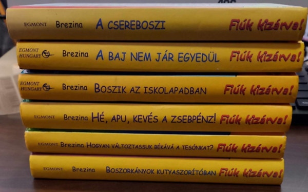 Thomas Brezina - 6 db-os Thomas Brezina knyvcsomag: A csereboszi, Boszorknyok kutyaszortban, Hogyan vltoztassunk bkv a teskat?, H, apu, kevs a zsebpnz!, Boszi az iskolapadban, A baj nem jr egyedl,