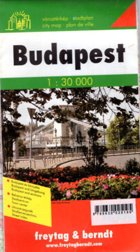 Budapest vrostrkp 1:30 000 - 2003 -as
