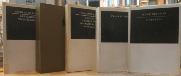 Szab Andrs Gyrgy, Immanuel Kant, Wilhelm Dilthey, Nicolai Hartmann Henri Bergson - 5 db Gondolkodk: A nevets; Pragmatizmus; A valls, a puszta sz hatrain bell s ms rsok; A trtnelmi vilg felptse a szellemtudomnyokban; Ltelmleti vizsgldsok