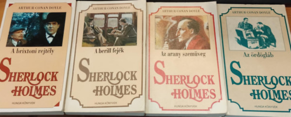 Arthur Conan Doyle - 4 db. Sherlock Holmes krimi (A brixtoni rejtly - Az rdglb - Az arany szemveg - A berill fejk)