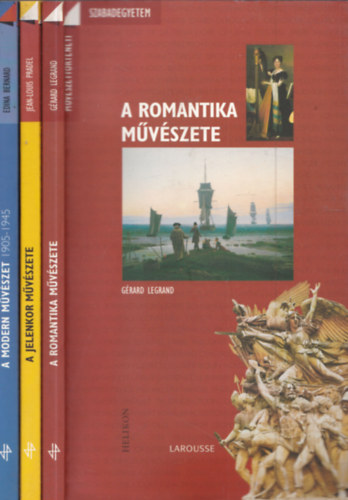 3 db. M�v�szett�rt�neti Szabadegyetem: A modern m�v�szet (1905 -1945) + A jelenkor m�v�szete + A romantika m�v�szete