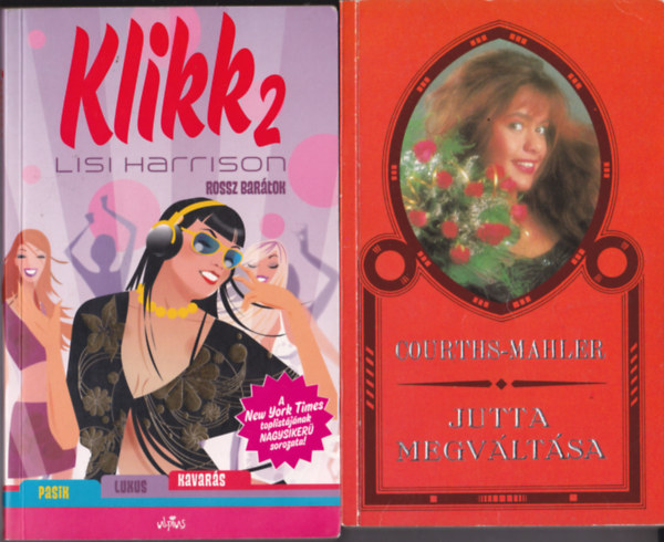 2 db ifj�s�gi-sz�rakoztat�-romantikus: Courths-Mahler:Jutta megv�lt�sa + Lisi Harrison:Klikk2
