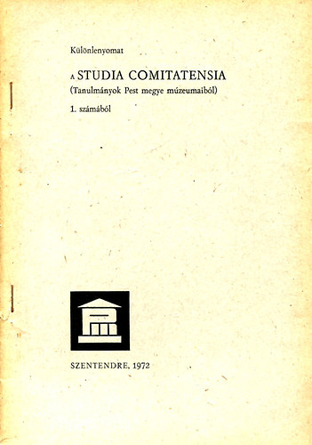 Klnlenyomat a Studia comitatensia 1. szmbl - A cegldi vaseszkzlelet