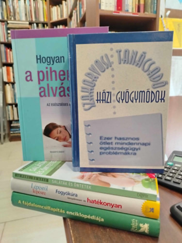 Reader's Digest KNYVMENT AJNLAT, 5 db. letmd.  Hzi gygymdok+Hogyan rhet el a pihentet alvs+Saltk s ntetek+Fogykra knyelmesen s hatkonyan+A fjdalomcsillapts enciklodija