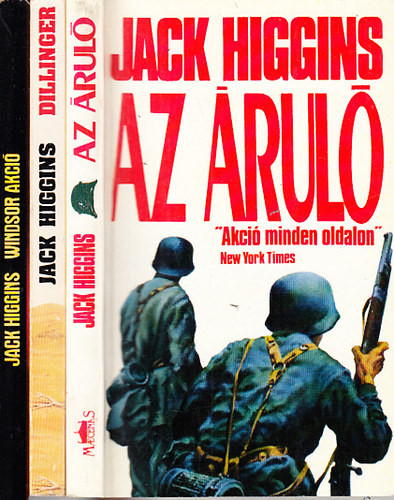 Jack Higgins - 3 db. Jack Higgins krimi (Az áruló + Dillinger + Windsor akció)