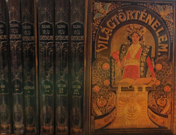 6 db kötet Tolnai világtörténelme sorozatból (reprint kiadás)