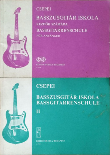 Csepei Tibor - Basszusgitr iskola kezdk szmra + Basszusgitr iskola II.