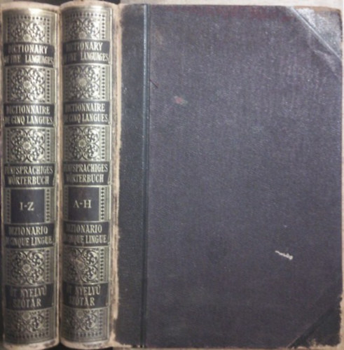 Somogyi Ede  (szerk.) - �t nyelv� sz�t�r (angol-n�met-francia-olasz-magyar) I-II.